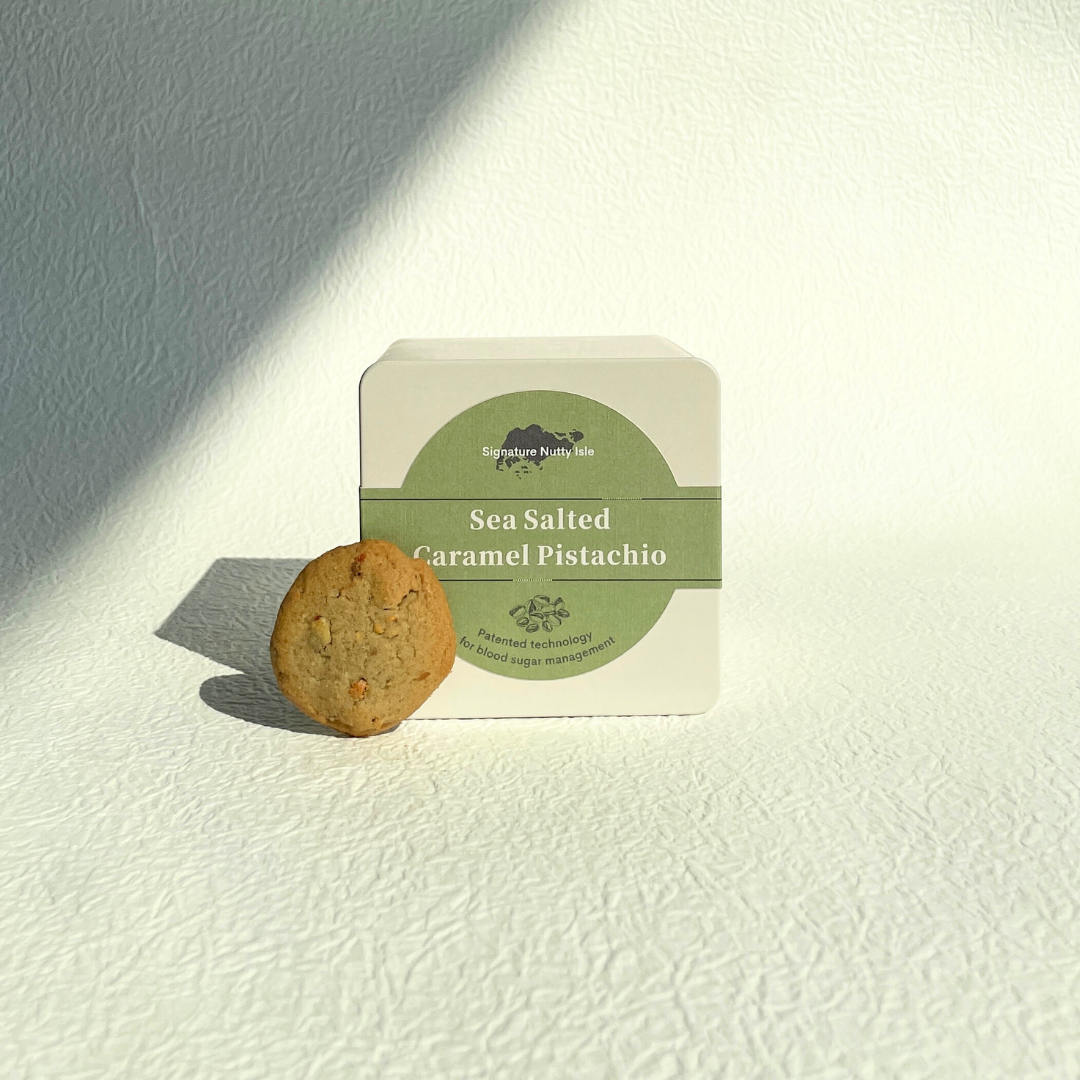 Sea Salted Caramel Pistachio Cookies 开心果海盐焦糖曲奇