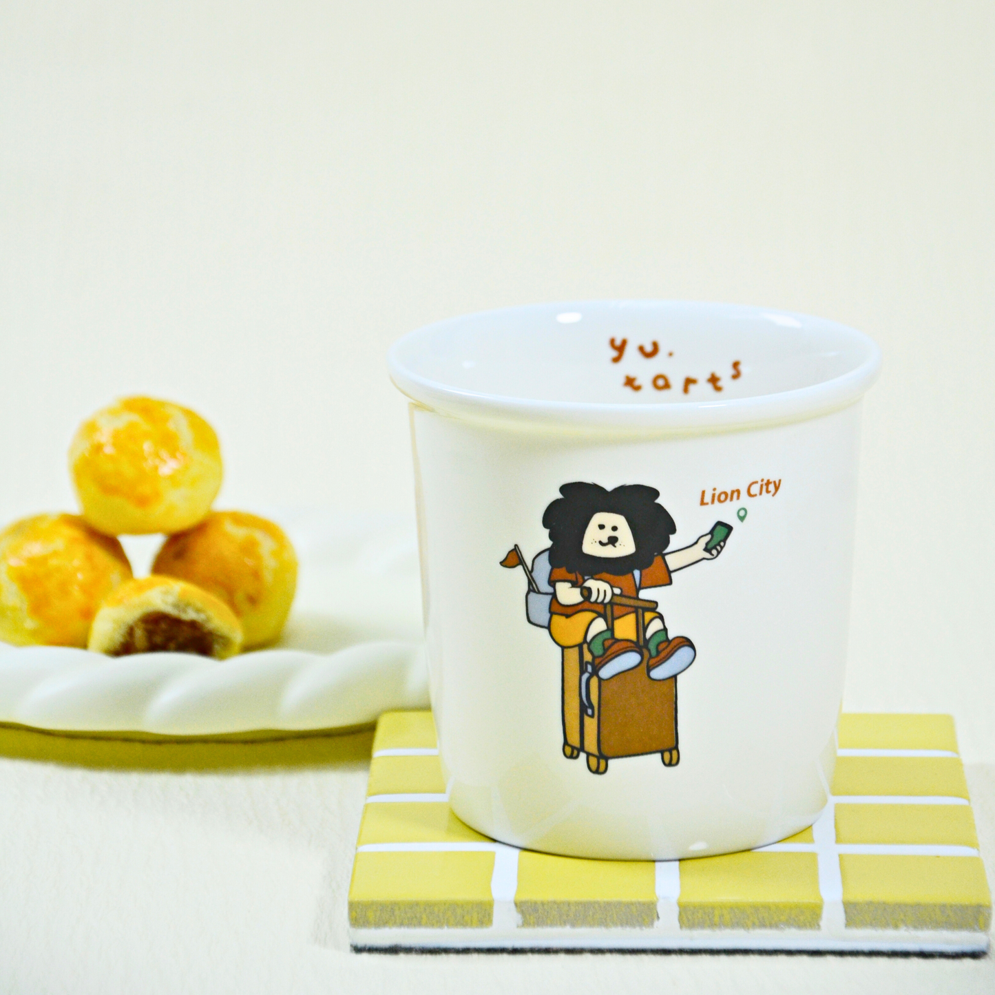YU Tarts - Pineapple Tart + Coffee Cup Set 黃梨挞咖啡杯组 送屿你