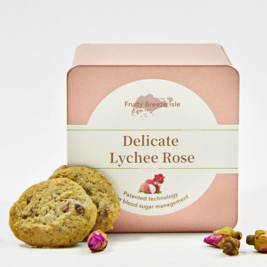 Delicate Lychee Rose Cookies 荔枝玫瑰曲奇