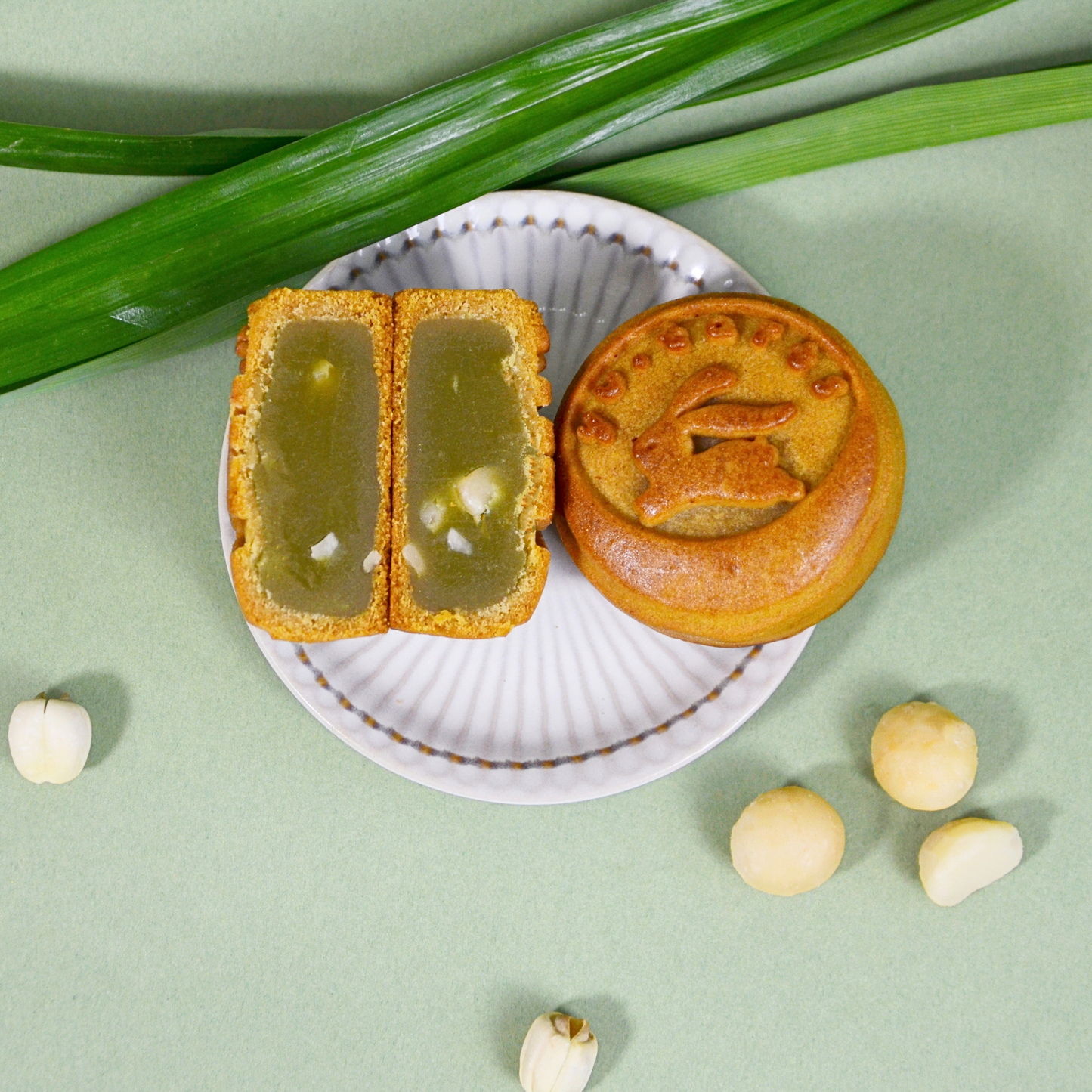 YU Signature Baked Mooncake 減糖烘皮月饼(2pcs Set)